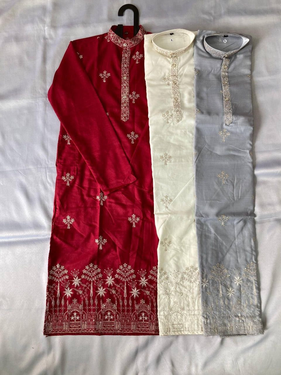 Men’s Cotton Embroidered Kurta – Traditional Occasion Wear