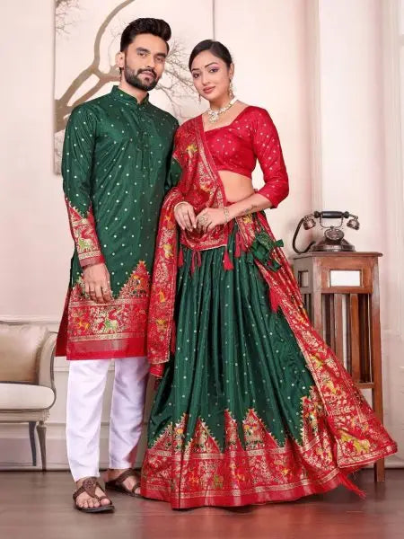 Luxury Festive Couple Outfit Set