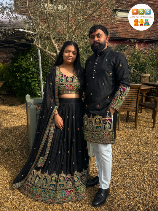 Premium Georgette Silk Couple Com